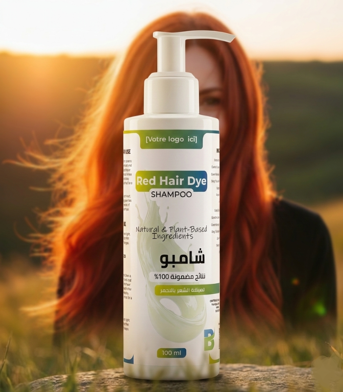 شامبو لصباغة الشعر بالاحمر Shampoing pour coloration rousse شامبو لصباغة الشعر بالاحمر 200ml - الصورة 1
