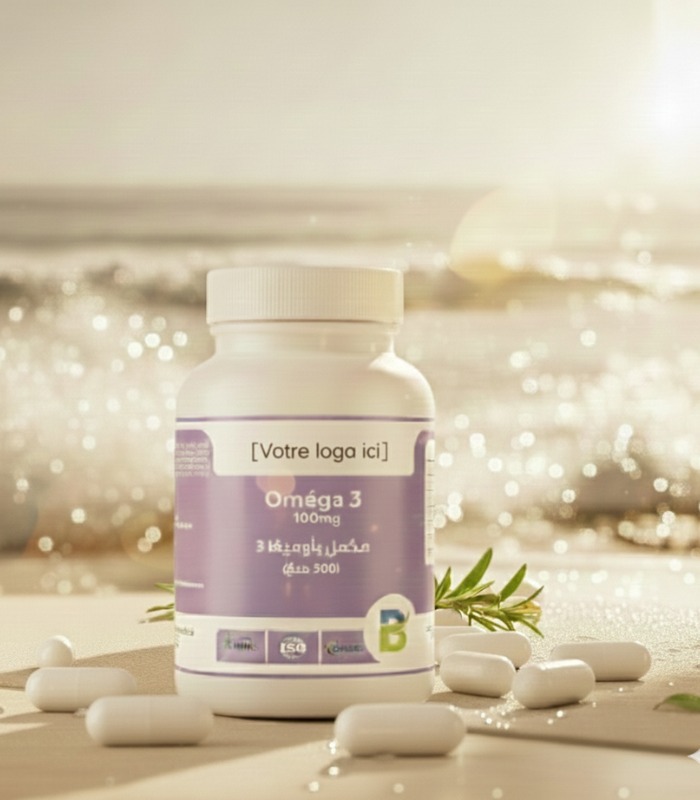 مكمل بأوميغا 3 (500 ملغ)-Oméga 3 500mg مكمل غذائي بالأوميجا 3 (500mg) - الصورة 1