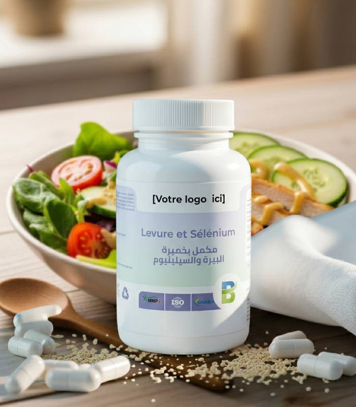 مكمل بخميرة البيرة والسيلينيوم Complété avec de la levure de bière et du sélénium مكمل غذائي بخميرة البيرة - الصورة 1