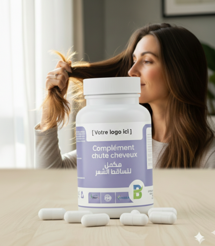 مكمل لتساقط الشعر Complément chute cheveux مكمل غذائي لعلاج تساقط الشعر - الصورة 1