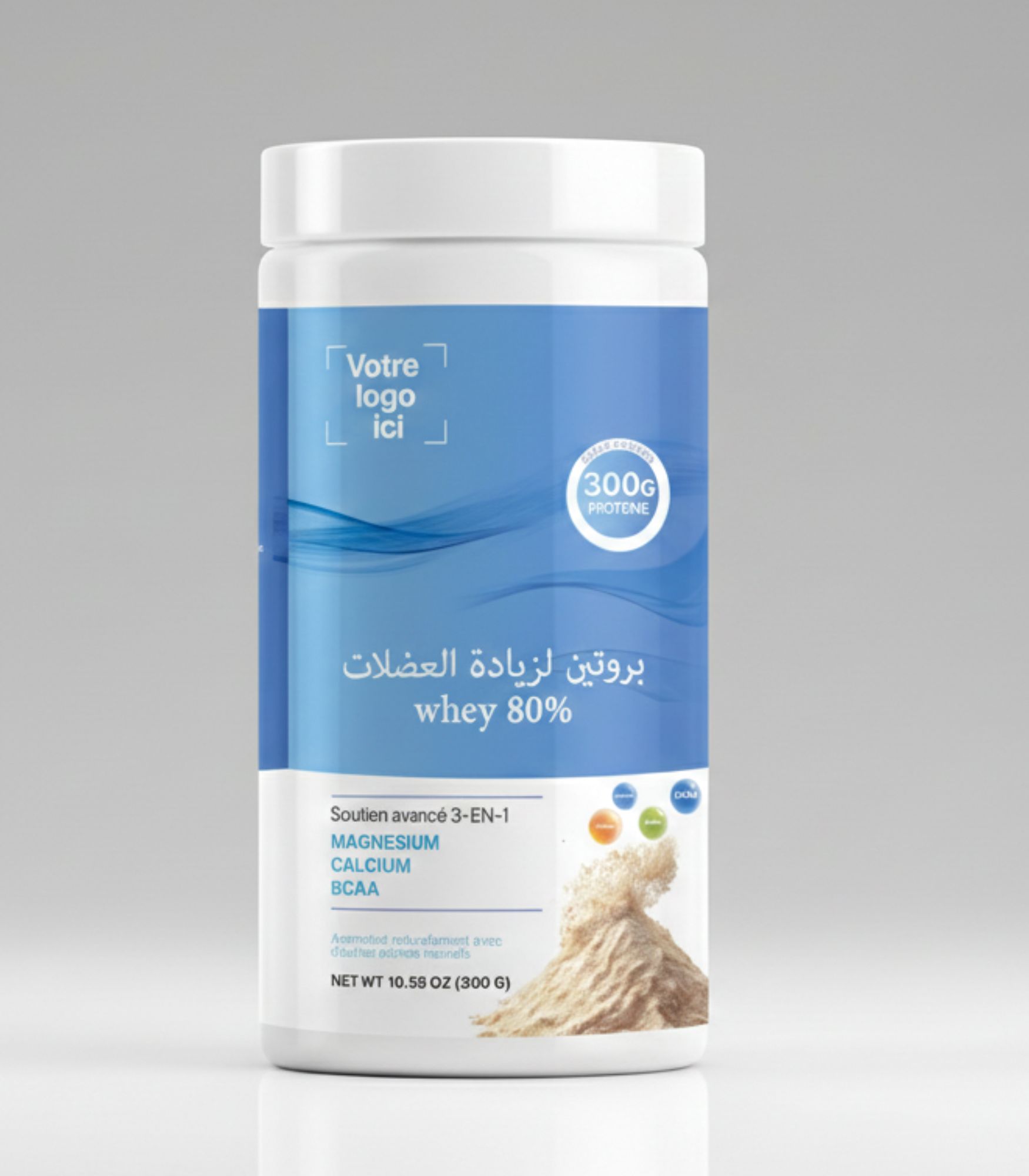 بروتين whey 80% لزيادة العضلات بروتين whey 80% لزيادة العضلات - الصورة 1