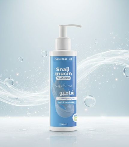 شامبو بدون سلفات بخلاصة هلام الحلزون