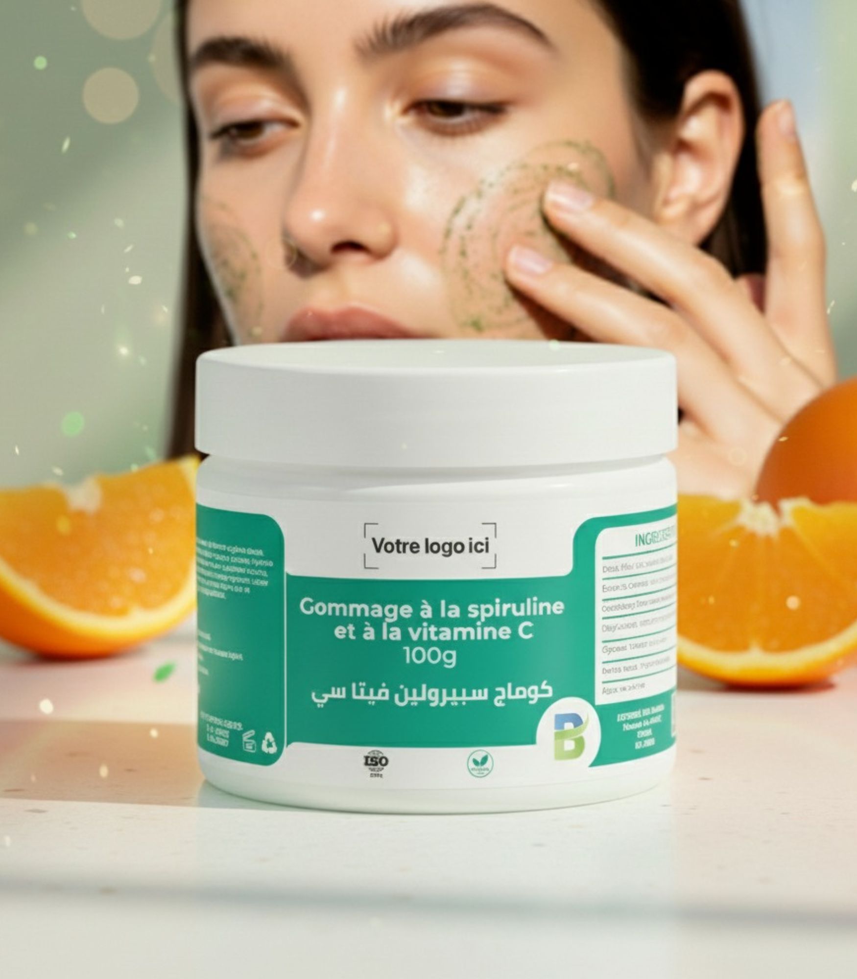 كوماج سبيرولين فيتا سي Gommage à la spiruline et à la vitamine C كوماج سبيرولين فيتا سي - الصورة 1