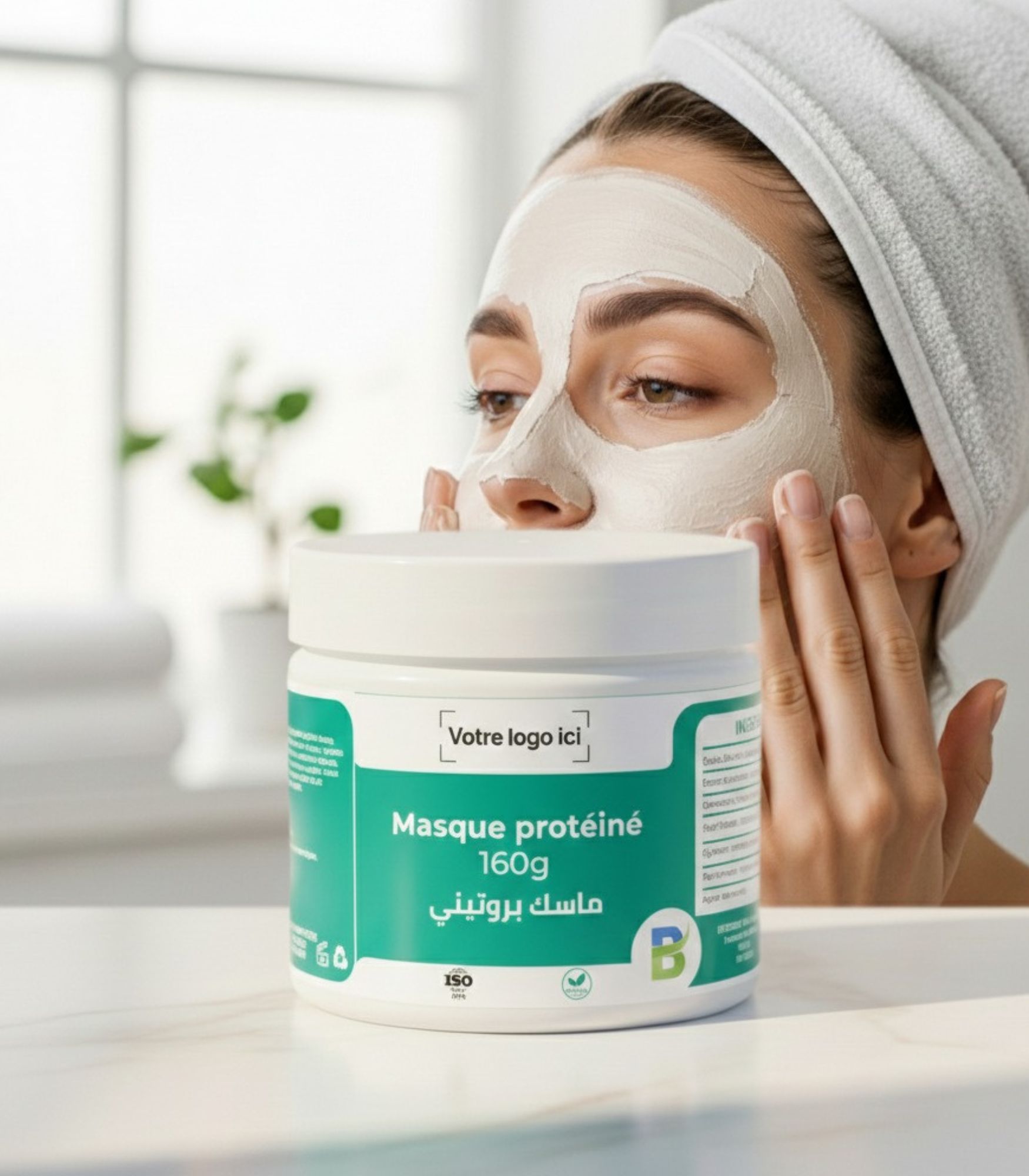 ماسك بروتيني-Masque protéiné ماسك بروتيني 160g - الصورة 1